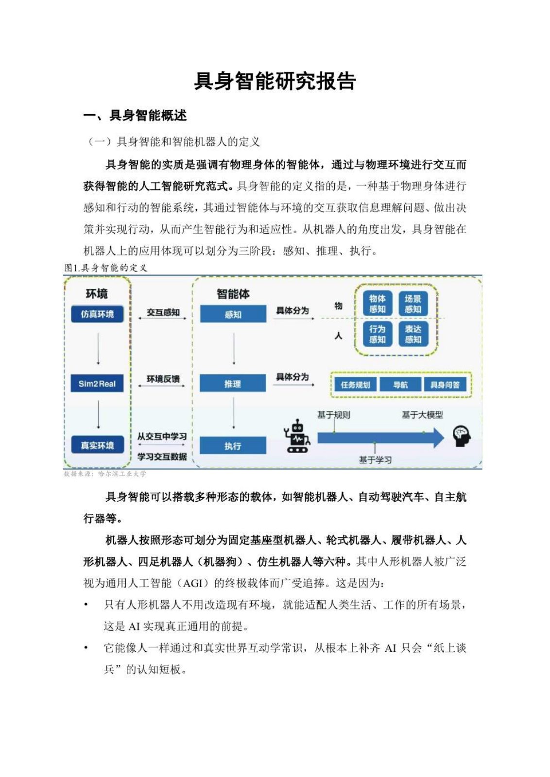 具身智能研究报告第 1 页